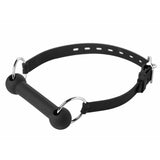 Master Series Mr. Ed Lockable Silicone Horse Bit Gag Black