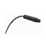 Master Series Dark Rod Vibrating Beaded Silicone Sound Black