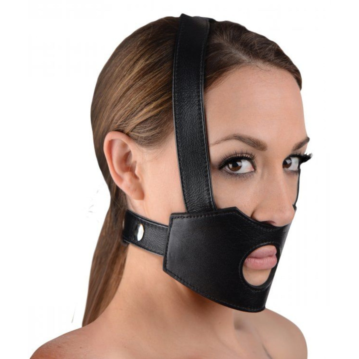 Master Series Face Fuk II Dildo Face Harness Black