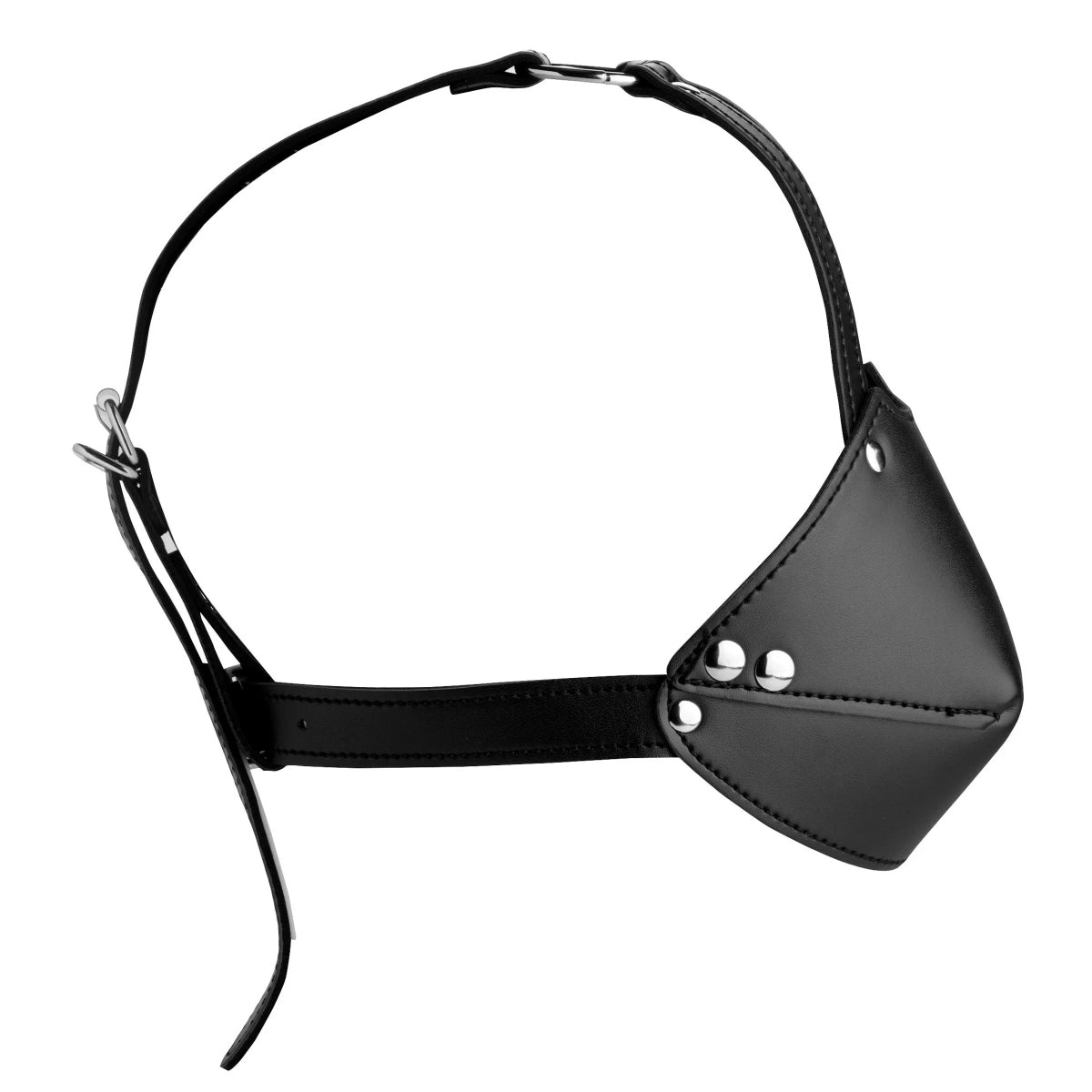 Strict Muzzle Harness With Ball Gag Black