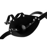 Strict Muzzle Harness With Ball Gag Black