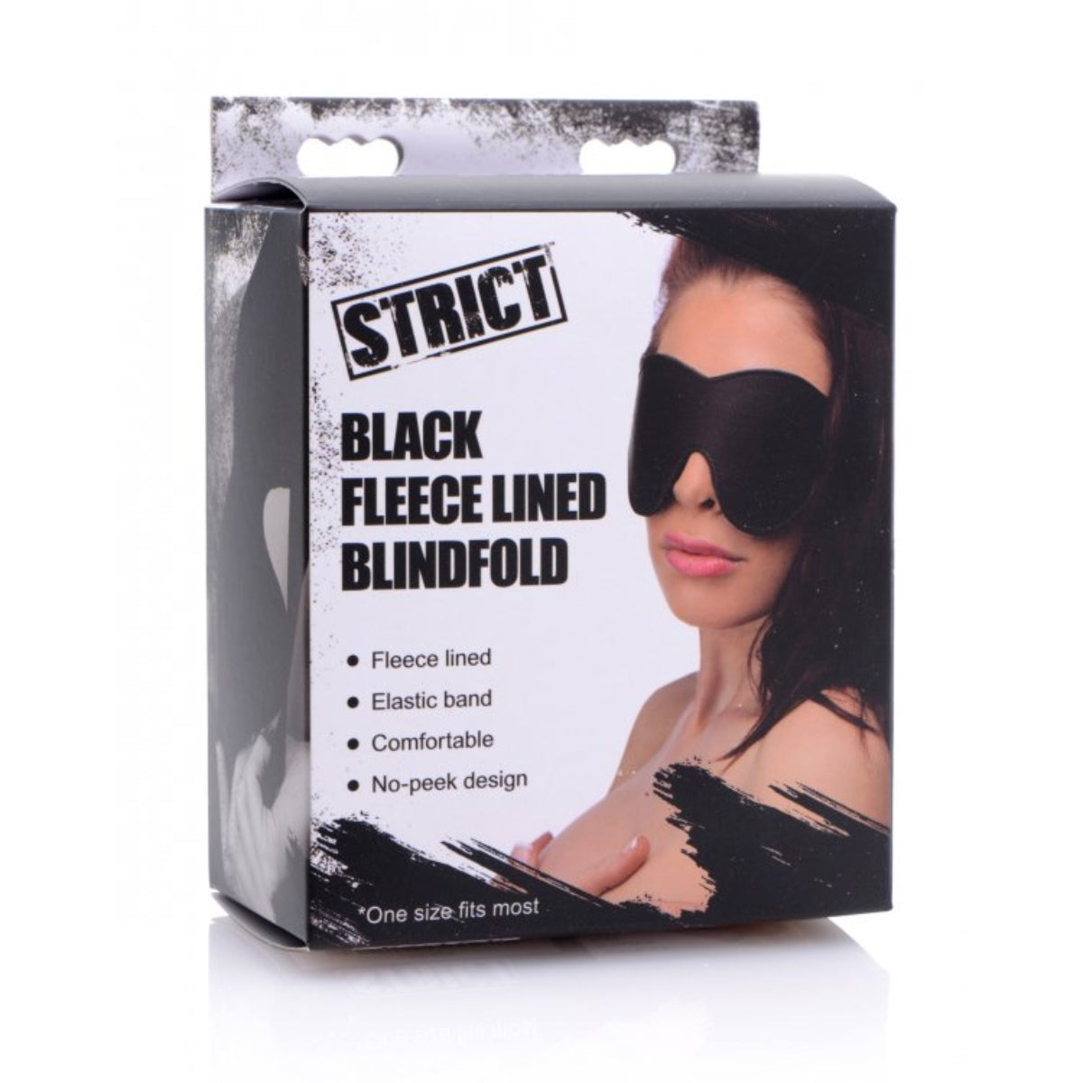 Strict Fleece Lined Blindfold Black