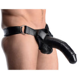 Master Series Infiltrator II Hollow Strap-On & 9 Inch Dildo Black