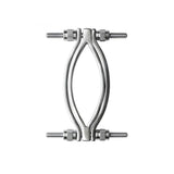 Master Series Spread 'Em Stainless Steel Adjustable Pussy Clamp Silver