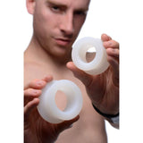 Master Series Stretch Master 2 Piece Training Silicone Ass Grommet Set White