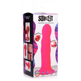 Squeeze-It Squeezable Wavy Dildo Pink 7.2 Inch