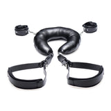 Strict Padded Thigh Sling With Wrist Cuffs Black