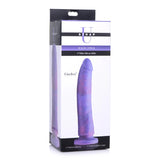 Strap U Magic Stick Glitter Silicone Dildo Purple Pink 8.2 Inch