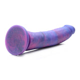 Strap U Magic Stick Glitter Silicone Dildo Purple Pink 8.2 Inch