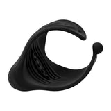 Trinity For Men 10X Pleasure Stroke Vibrating Silicone Penis Sleeve Black
