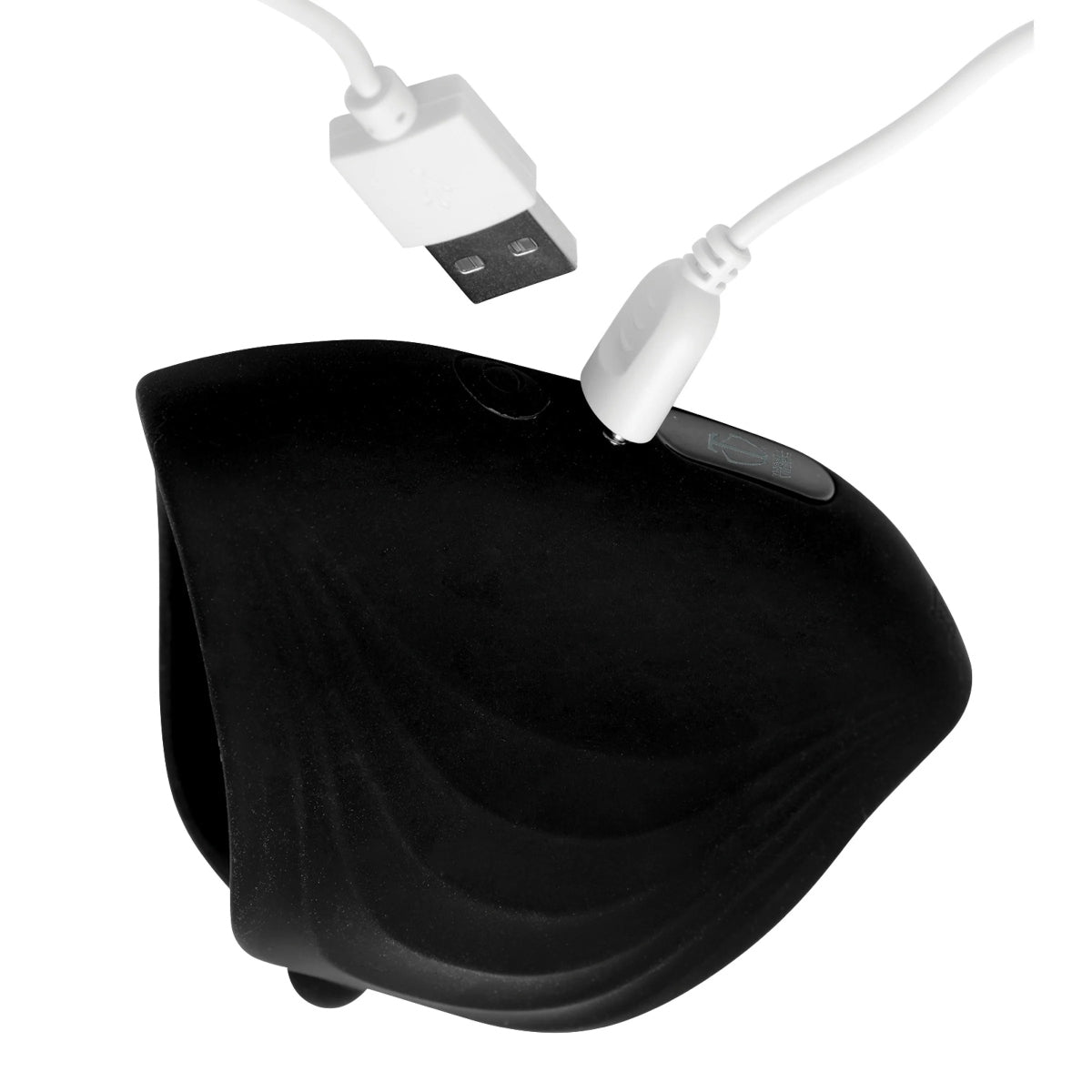 Trinity For Men 10X Pleasure Stroke Vibrating Silicone Penis Sleeve Black