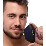 Trinity For Men 10X Pleasure Stroke Vibrating Silicone Penis Sleeve Black