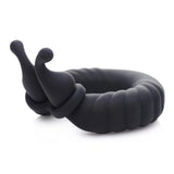 Trinity For Men 10X Cobra Dual Stimulation Silicone Cock Ring Black