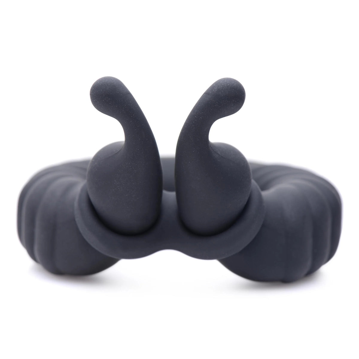 Trinity For Men 10X Cobra Dual Stimulation Silicone Cock Ring Black