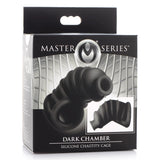 Master Series Dark Chamber Silicone Chastity Cage Black