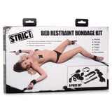 Strict Bed Restraint Bondage Kit Black