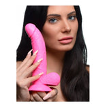 Pop Peckers Dildo With Balls Pink 7.5 Inch