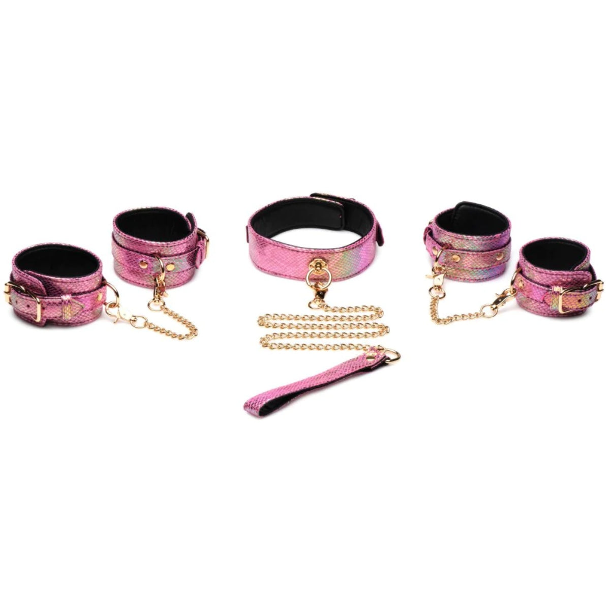 Master Series Captive Cobra 6 Piece Bondage Set Pink