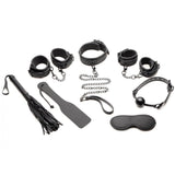 Master Series Master Of Kink 10 Piece Deluxe Bondage Set Black