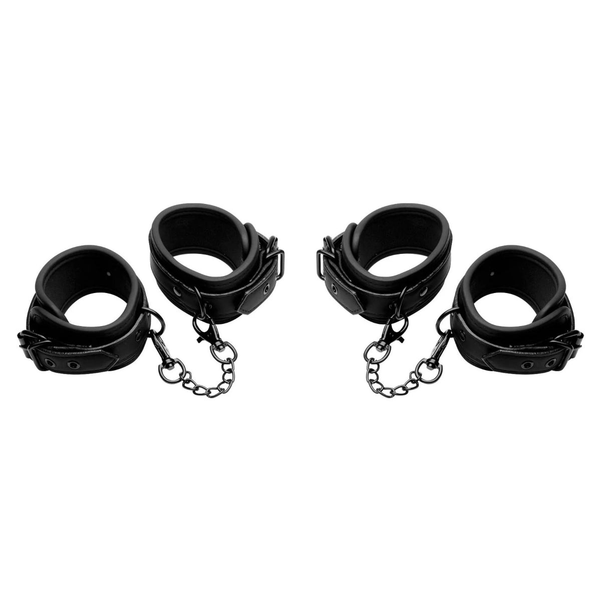 Master Series Kinky Comfort Wrist & Ankle Cuff Set Black