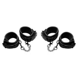 Master Series Kinky Comfort Wrist & Ankle Cuff Set Black