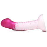 Strap U G-Swirl G-Spot Silicone Dildo Pink White