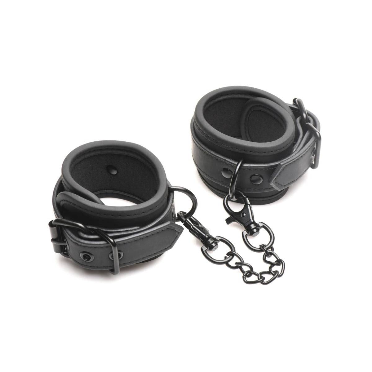 BANG! Bondage Kit With XL Bullet Cuffs Tickler & Blindfold Black - Simply Pleasure