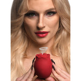 Bloomgasm Mystic Rose Sucking & Vibrating Silicone Rose Vibrator Red