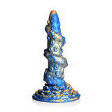 Creature Cocks Lord Kraken Tentacled Silicone Dildo Blue Gold - Simply Pleasure