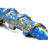 Creature Cocks Lord Kraken Tentacled Silicone Dildo Blue Gold - Simply Pleasure