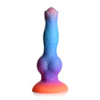 Creature Cocks Space Cock Glow In The Dark Alien Silicone Dildo Blue Purple - Simply Pleasure