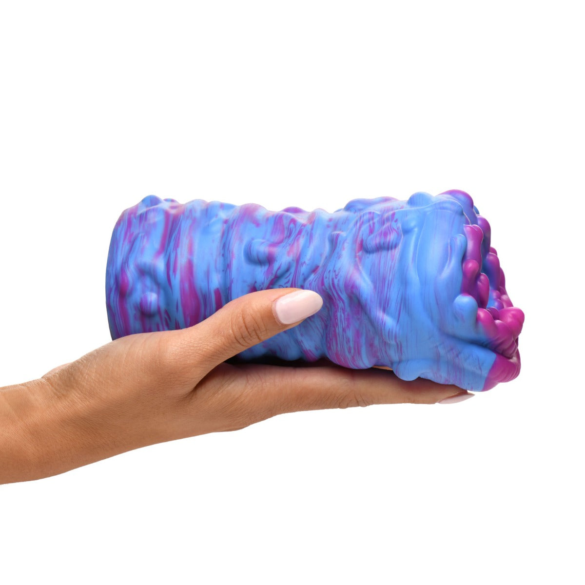 Creature Cocks Cyclone Squishy Silicone Alien Vagina Masturbator Blue Pink Purple - Simply Pleasure