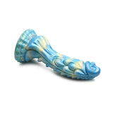 Creature Cocks Sea Stallion Vibrating Remote Control Silicone Dildo Blue Yellow
