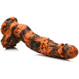 Creature Cocks Sabertooth Silicone Dildo Orange Black - Simply Pleasure