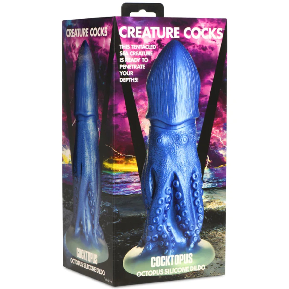 Creature Cocks Cocktopus Octopus Silicone Dildo Blue - Simply Pleasure