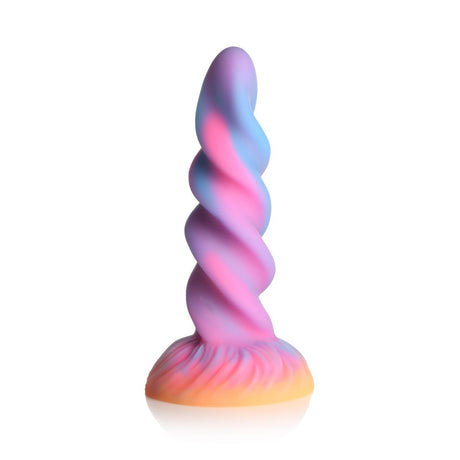 Creature Cocks Moon Rider Glow In The Dark Unicorn Dildo Blue Purple Pink - Simply Pleasure