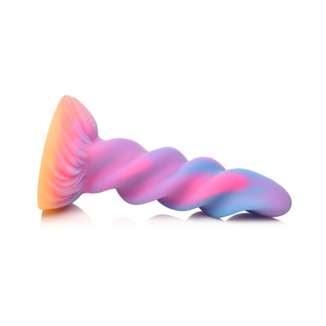 Creature Cocks Moon Rider Glow In The Dark Unicorn Dildo Blue Purple Pink - Simply Pleasure