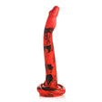 Creature Cocks King Cobra Silicone Dong Red Black - Simply Pleasure