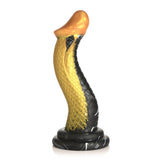 Creature Cocks Golden Mamba Silicone Dildo Gold Black - Simply Pleasure