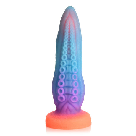 Creature Cocks Tenta-Cock Glow In The Dark Silicone Dildo Blue Pink Purple - Simply Pleasure