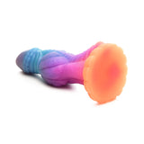 Creature Cocks Galactic Cock Alien Creature Glow In The Dark Silicone Dildo Blue Pink Purple - Simply Pleasure