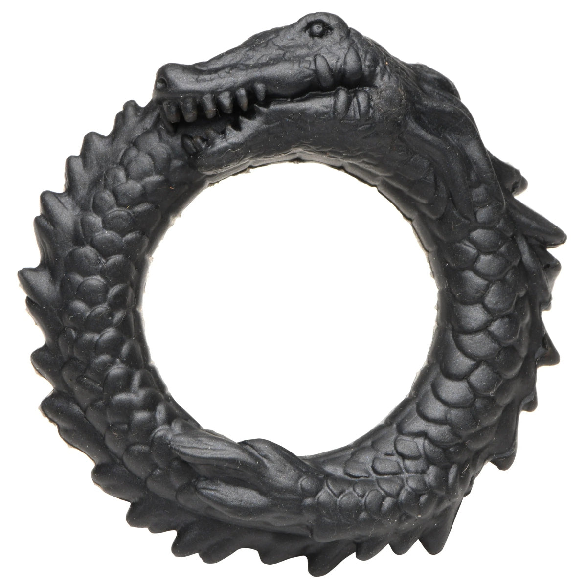 Creature Cocks Black Caiman Silicone Cock Ring Black