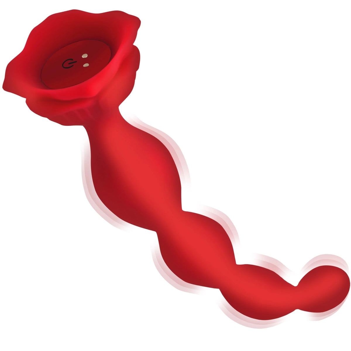 Bloomgasm Beaded Bloom 9X Beaded Rose Vibrator Red