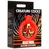 Creature Cocks Beast Mode Silicone Cock Ring Red