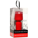 Bloomgasm Pleasure Rose Petite Mini Silicone Rose Wand Red