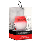 Bloomgasm Pulsing Petals Throbbing Rose Stimulator Red White