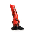 Creature Cocks Vibra Beast Vibrating Silicone Dildo Black Red