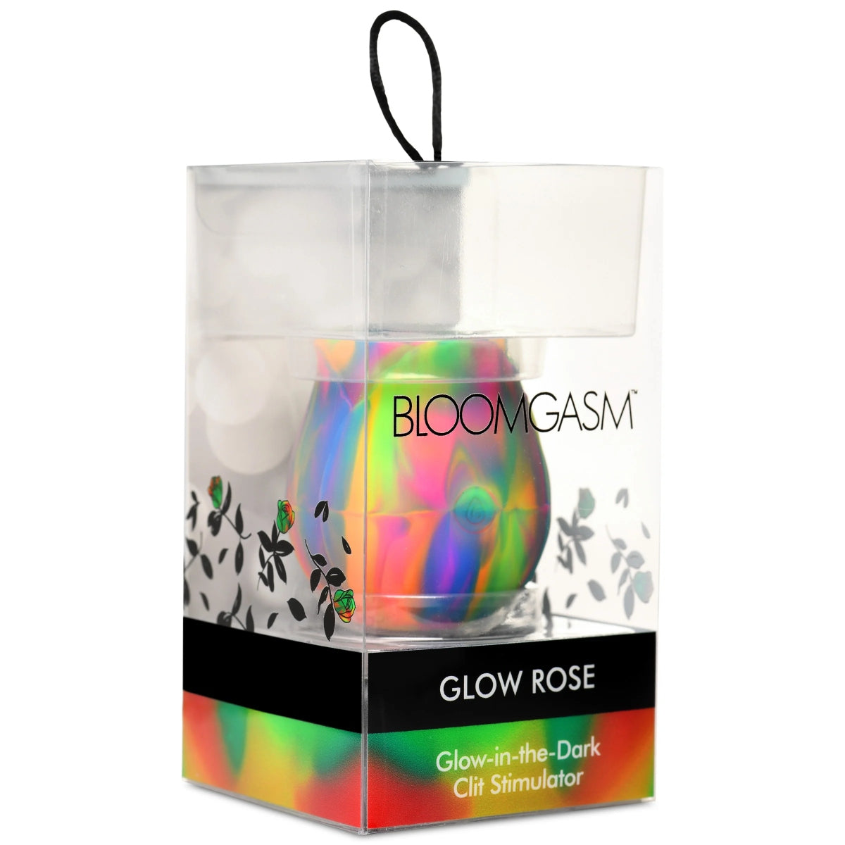 Bloomgasm Glow Rose Glow In The Dark Rose Clitoral Stimulator Rainbow