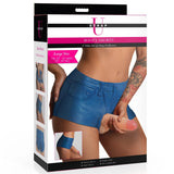 Strap U  Booty Shorts Silicone Strap On Harness With Dildo 6 Inch