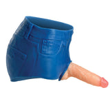 Strap U  Booty Shorts Silicone Strap On Harness With Dildo 6 Inch